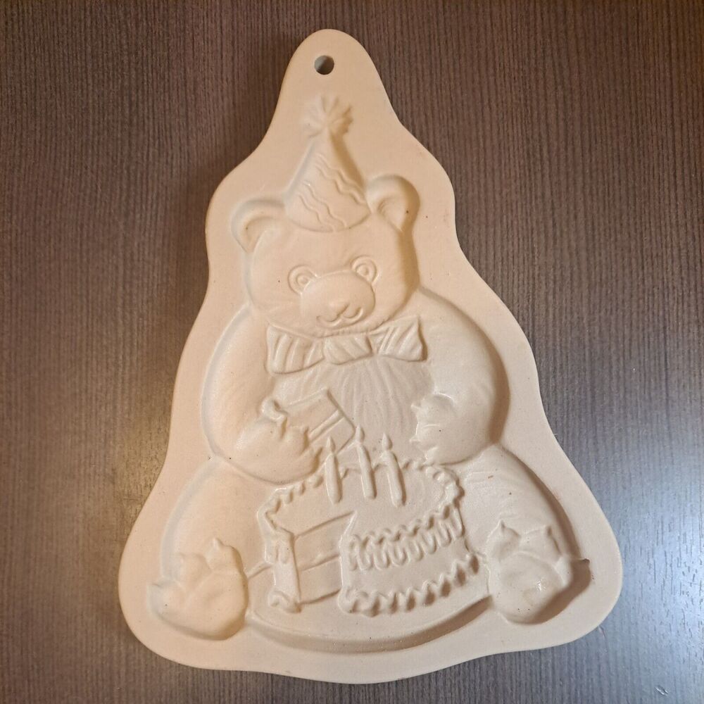Brown Bag Cookie Art Birthday Bear Mold Cake Party Unused Vintage 1989 Retired